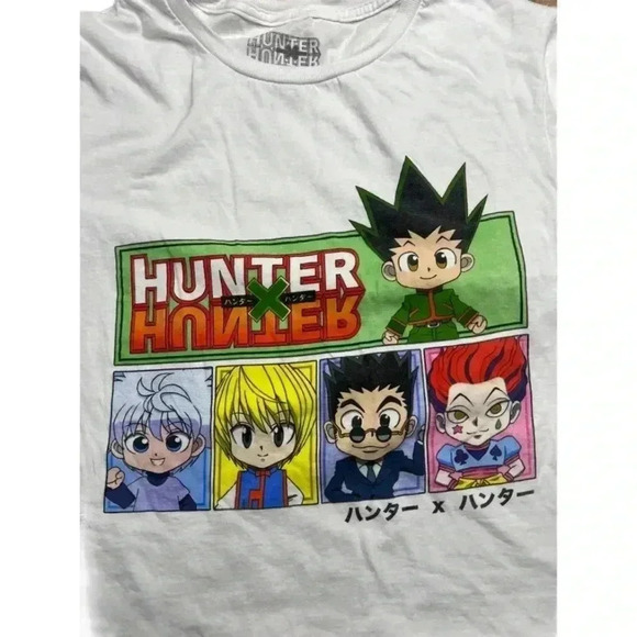 Hunter x Hunter Cropped Graphic Tee – Crew Neck Short Sleeve Anime T-Shirt, XS - Picture 2 of 3